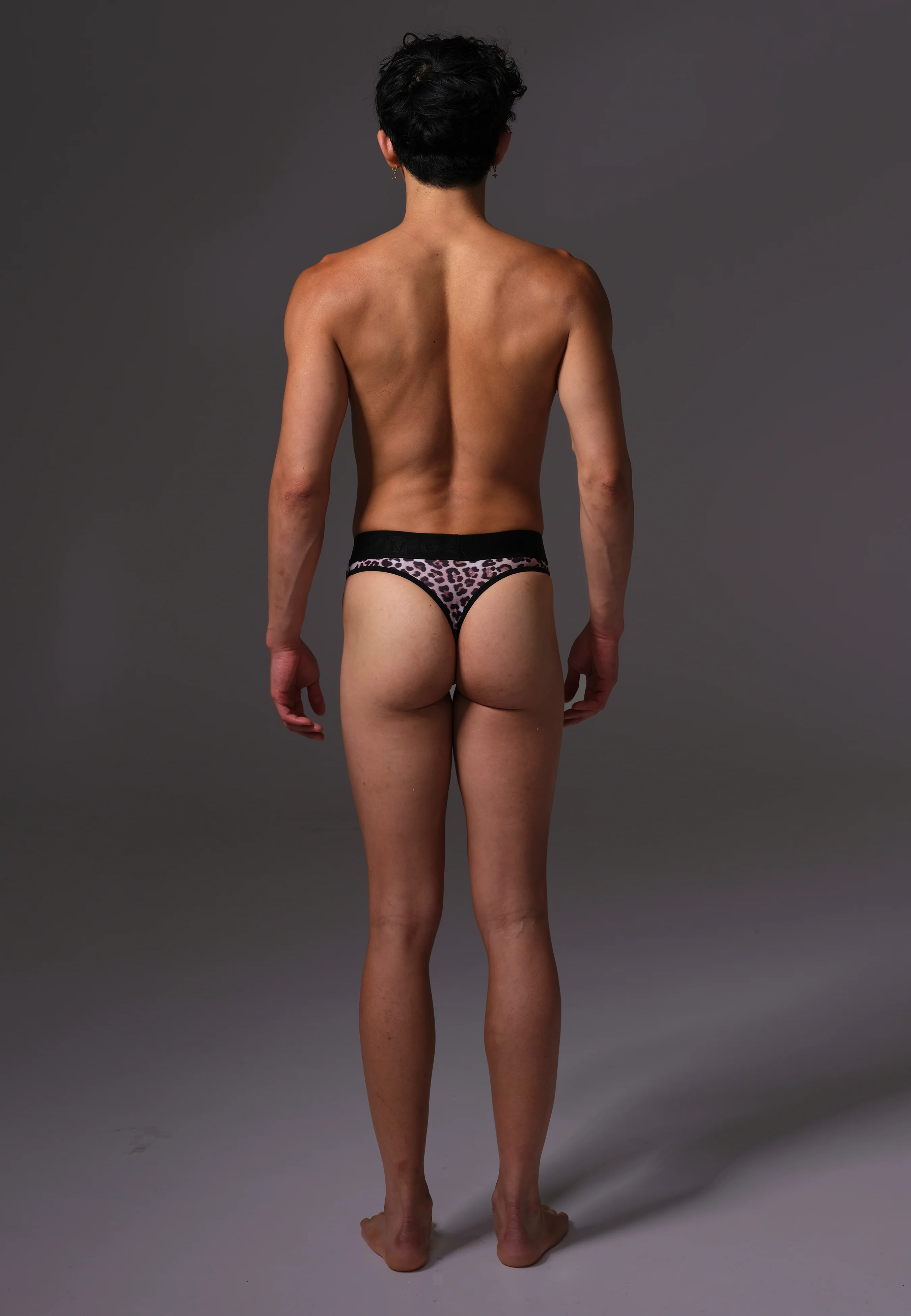 High Waisted Tucking Thong leopard - Image 3