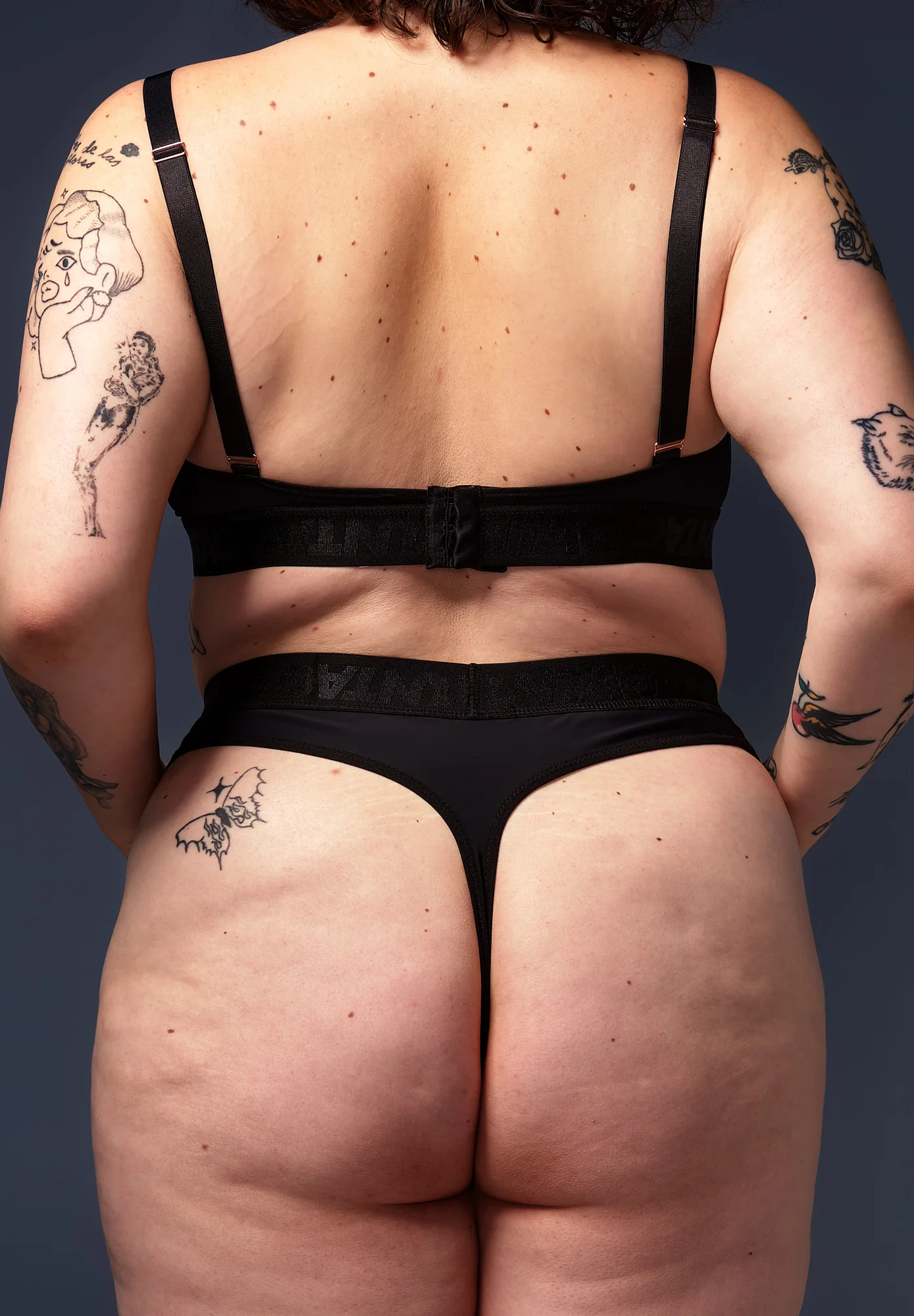 High Waisted Tucking Thong black - Image 6