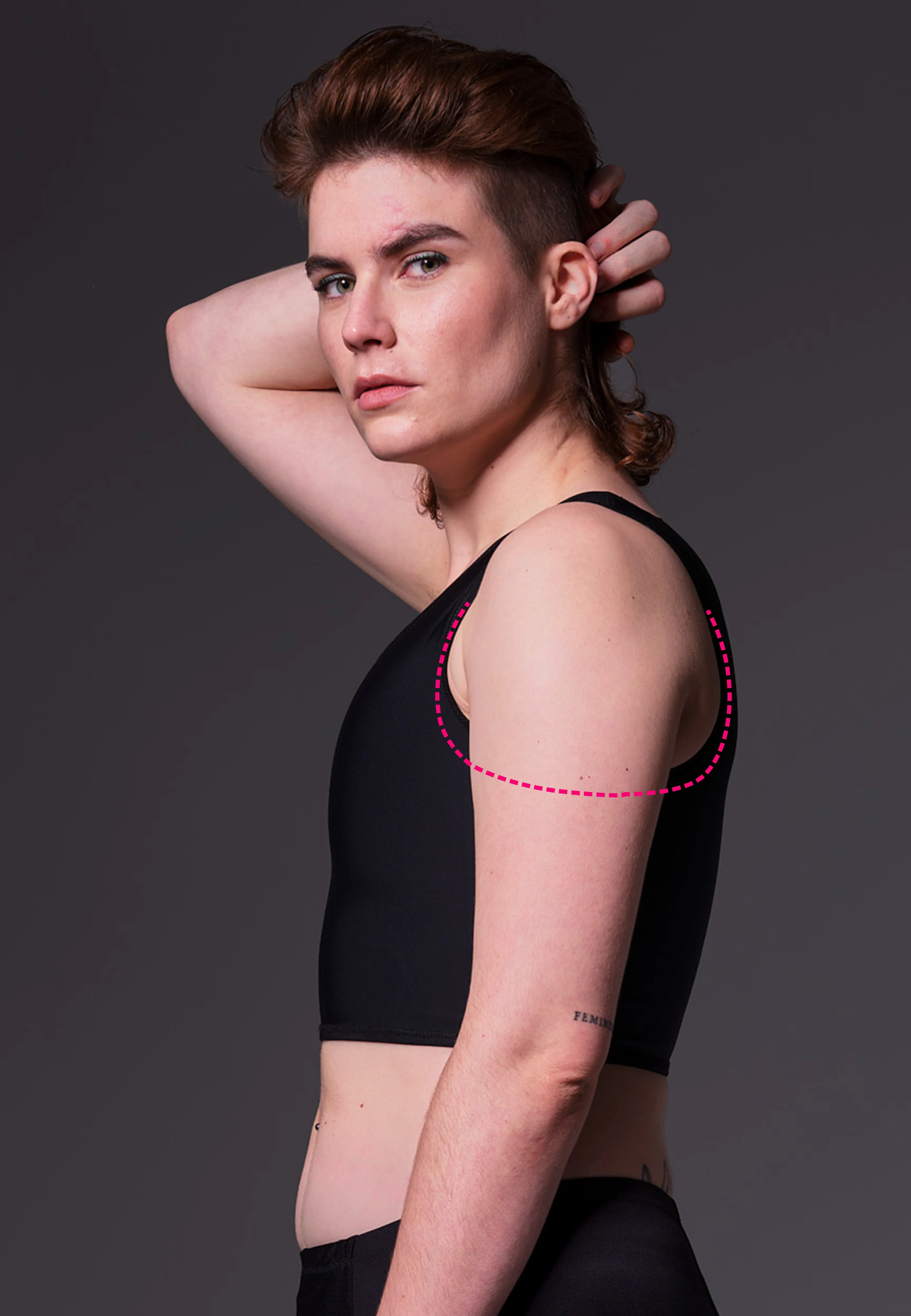 Short Binder Extra Strong black armpit change - Image 2