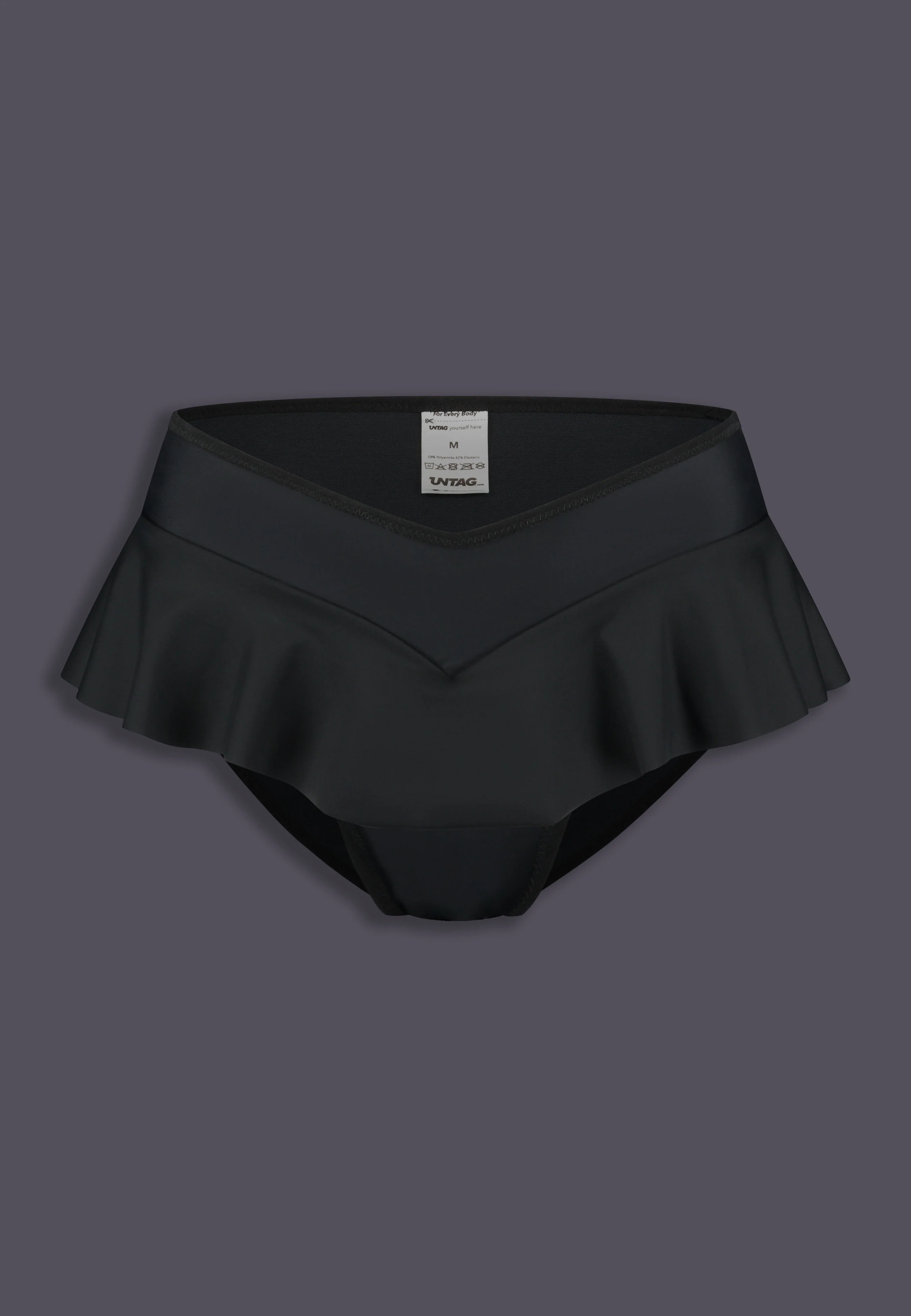 Tucking Bikini Brief Ruffle black - Image 9